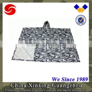 190T 210T 145x110cm Military Green Rain Coat Poncho With Logo thumbnail-5