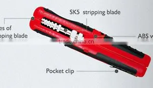 Top Quality Pocket Multi-Function Electric Cable Wire Stripper thumbnail-4