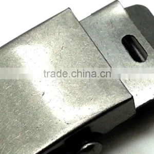 High Quality, Hot Sale1 Inch Garment Cloth Metal Stamping Steel Military Buckle Antique Nickel Plate With Tip thumbnail-5