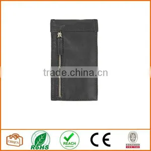 Black Leather Crossbody Sunglasses Case thumbnail-1