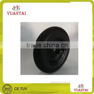 High Quality Various PU Flat Free Tire / Type Rubber Wheel / Wheel Barrow Rubber Wheel thumbnail-1