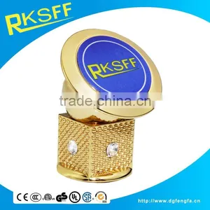 2016 Hot Sell Elegent High-end Golden Color With Diamond Phone Car Holder thumbnail-3