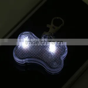 Pet Dog Cat LED Flash Bone Safety Pendant Collar Circular Light Clip Visable Worldwide Store thumbnail-6