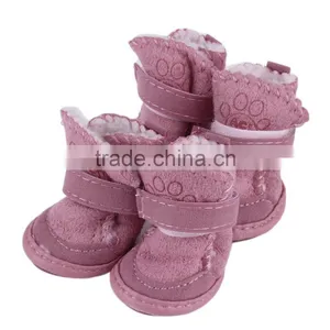 2 Colors 2015 New Fashion Pet Dog Pet Shoes Snow Boots Child Teddy Cotton Fla Small Dog Shoes Snow Boots thumbnail-1