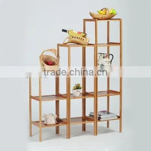 Customized Bamboo Shelf Stand, Bamboo Furniture Rack thumbnail-1