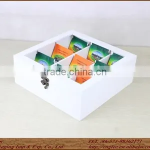 Natural Wood MDF Fancy Tea Chest thumbnail-4