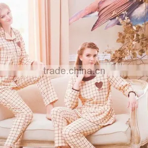 Casual Comfortable Plaid Pajamas thumbnail-1