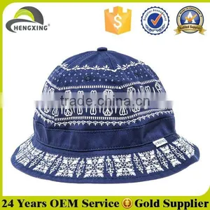 Undefeated Striped Mens New Bucket Navy Hat thumbnail-1