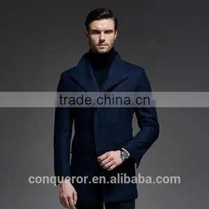Wool Winter Coat . Men Overcoat BCL004 thumbnail-2