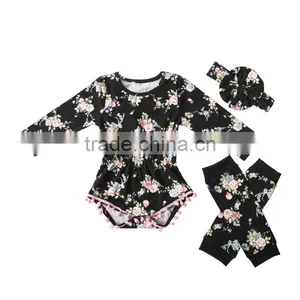 New Arrival Spring Baby 100%cotton Long Sleeve Onesie thumbnail-4