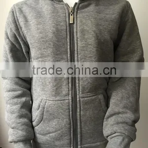China Supplier Custom Polyester Fleece Fabric Boy Plain Jacket thumbnail-1