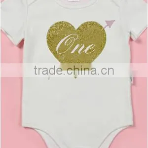 Baby Romper Birthday Print (gliiter, Color). no Minimum Quantity Required! 3days Ready to Send. thumbnail-2