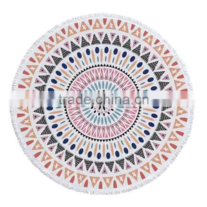 High Quality Print Women Summer Cover Factory Sun-proof Pad Mandala Beach Towel thumbnail-2