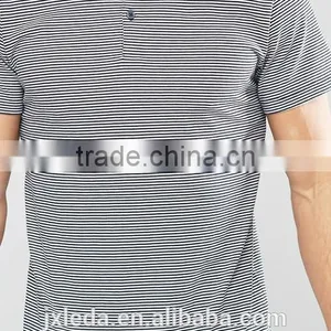 Latest Design Stripe Jersey 100% Cotton Men Polo Shirt OEM/ODM Service thumbnail-3