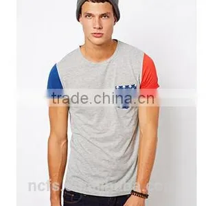 Custom Cut and Sew T Shirts Pocket Chest thumbnail-1
