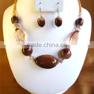 Fashion Stone Jewelry Set, Fashion Costume Jewelry, Fashion Necklace Earing Set,DIY Jewelry,imitation Jewelry thumbnail-1
