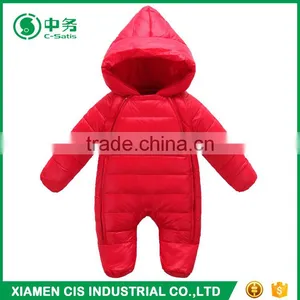 High Quality Baby Winter Clothes Set Cotton Padded Boys and Girl Blank Romper thumbnail-3