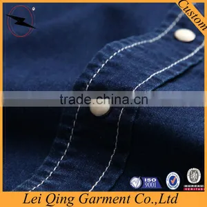 Denim Shirt Mens Jeans Button Up Denim Shirt thumbnail-4