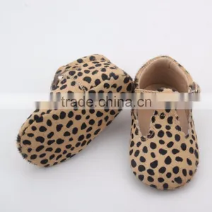 Leather Baby Girl Leopard Print Vintage Style Sandals Baby Shoes thumbnail-3