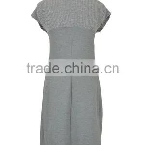 Cozy Dark Grey Turtleneck Maternity Dress 2015 thumbnail-3