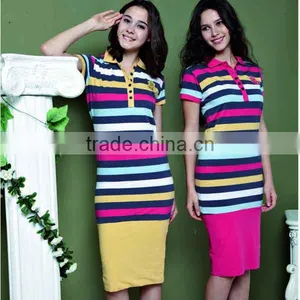 New Fashion Design Pajamas Women Polo Striped Thermal Pajamas thumbnail-1