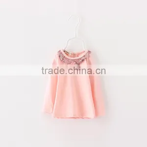 Wholesale Sequins Long Sleeves Cotton Latest Baby Girsl Fancy Top Design thumbnail-1
