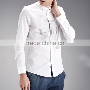 Pure Cotton Thin Section Summer Leisure Business Cultivate One's Morality Shirt thumbnail-4