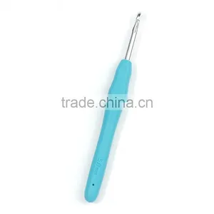 5mm TPR Aluminum Crochet Hooks Deep Blue 13.9cm(5 4/8") Long, 2 PCs thumbnail-1