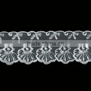 Embroidery Organza Lace Trim thumbnail-1