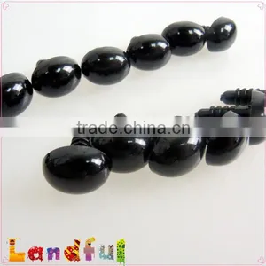 13*10mm Safety Black Oval Plastic Nose For Amigurumi Craft Animal thumbnail-1