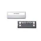 Sliver / Gold Aluminum And Plastic Name Badge Conference Name Badge Holders 31011 thumbnail-1