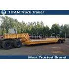 100-150 Ton Lowboy Heavy Equipment Hauling Trailers Vehicle 2 Lines 4 Axles thumbnail-1