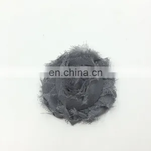 2Inch Solid Shabby Chiffon Flower Frayed Shabby Chic Flowers,shabby Rose Trim,lovely Rosette Chiffon Shabby Flowers thumbnail-5