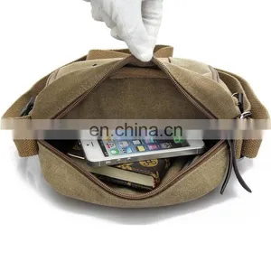 Vintage Canvas School Military Shoulder Bag Messenger Bag Men thumbnail-4