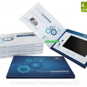 Promotional 4.3 Inch Video Greeting Card Module/Video Brochure/Video Gift Card thumbnail-2