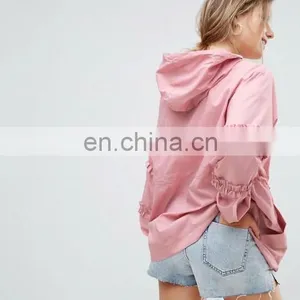 2016 New Fashion China Women Custom Long Trench Coat thumbnail-3
