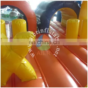 Orange Inflatable Obstacle Course/custom Inflatable Obstacle Course for Sale thumbnail-6