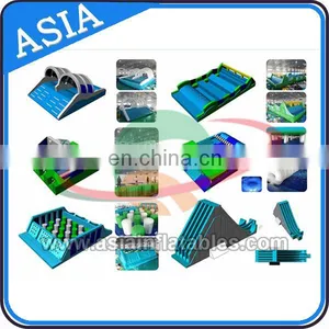 Huge And Difficult Inflatable Obstacle Course Playground With Different Levels thumbnail-1
