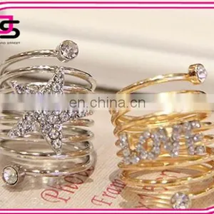 Women Stainless Steel Wholesale American Diamond Jewellery Gold Filled Rings With Luxury Jewelry thumbnail-1