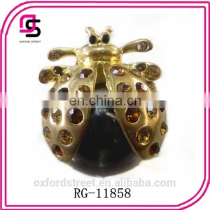 Fashion Beatle Shape Rhinestone Ring thumbnail-1