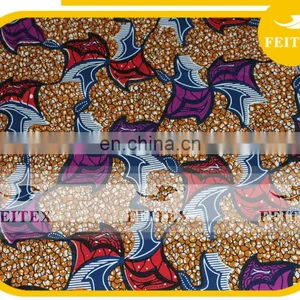 New Design 100% Cotton Wax Print Fabric for Africa Market Season Real Wax thumbnail-2