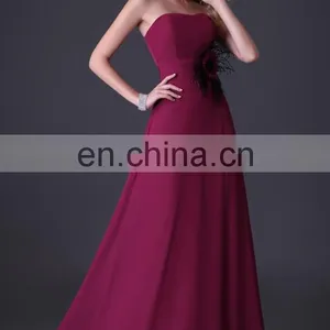 Strapless Formal Long Evening Dress Grace Karin A-line Floor Length Evening Gowns CL3436 thumbnail-3