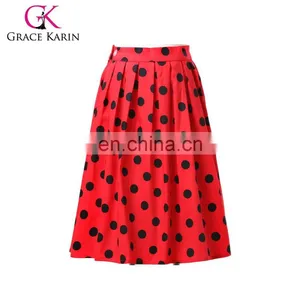 19 Colors ! Grace Karin Colorful Cheap Occident Short Retro Vintage Dress Women Vintage Cotton Skirt CL6294-1# thumbnail-1