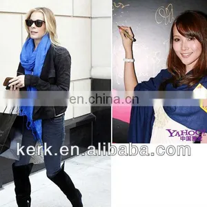 Fashion Plain Design Scarf and Shawl, Stock 40 Colors Wholesale Price,Material:Cashmere+ Viscose thumbnail-3