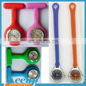 Flower Shape Japan Movt Silicone Nurse Pin Watch thumbnail-6