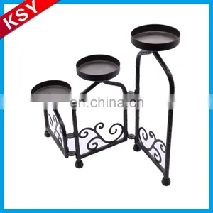 Top Quality Wall Hanging Bottle Lantern Metal Tree Branch Chandelier Candle Holder thumbnail-1