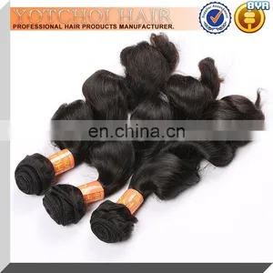 Factory Price Wholesale Pure Indian Remy Virgin Human Hair Weft 100% Natural Virgin Indian Remy Temple Hair For Cheap thumbnail-6