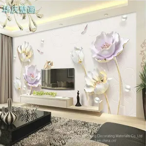 3D Chinese Wallpaper Seamless Television Background Wall Paper Film Wall Painting Living Room Bedroom and Murals thumbnail-2