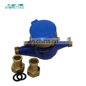 Brass Body Pulse Multi Jet Water Flow Meter Pulse Sensor thumbnail-6