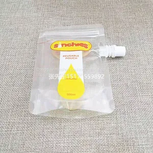 Four-sided Sealed Acid and Alkali Resistant Liquid Packaging Bag/beverage Water Independent Suction Nozzle Packaging Bag Aluminum Foil Bag thumbnail-5